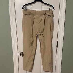 Jules & Leopold Tan Drawstring Chinos for Women